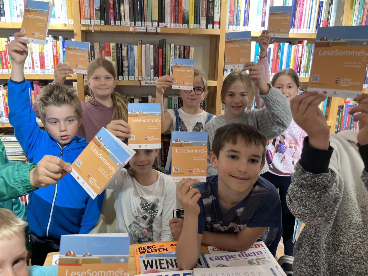 Lesesommer - Kinder in der Bücherei